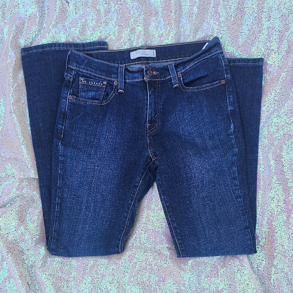 Levi's Strauss Dark Indigo Bootcut Denim Jeans 6M NICE!